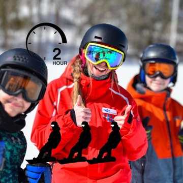 Picture of 3 Participants • 2 hr Snowboard Semi-Private Lesson